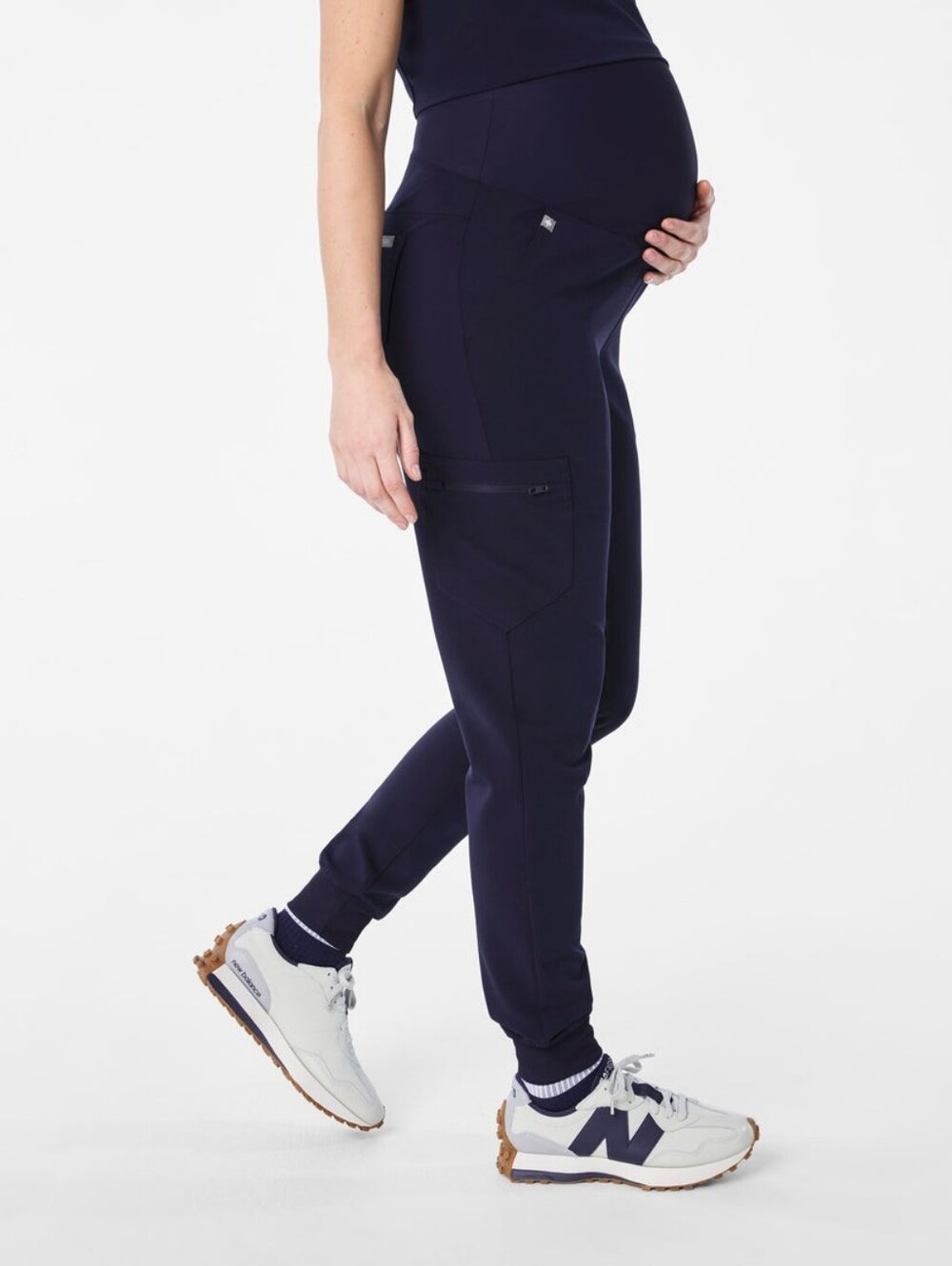 FIGS Navy Zamora Maternity Jogger Scrub Pants Size Small